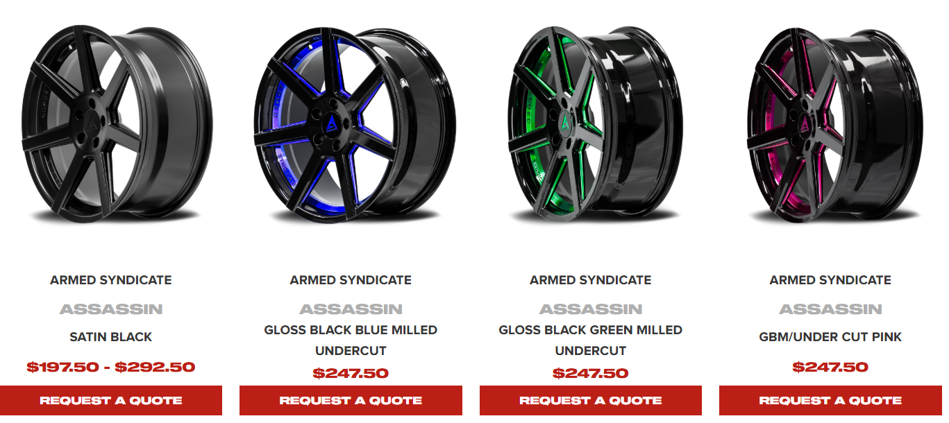 Visual comparison of alloy, forged, and steel wheels for choosing the best option