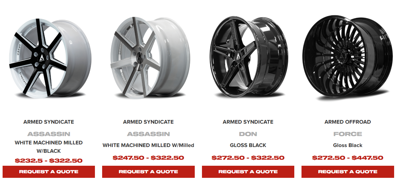 Durable off-road tires and rims designed for Canada’s rugged terrain and weather