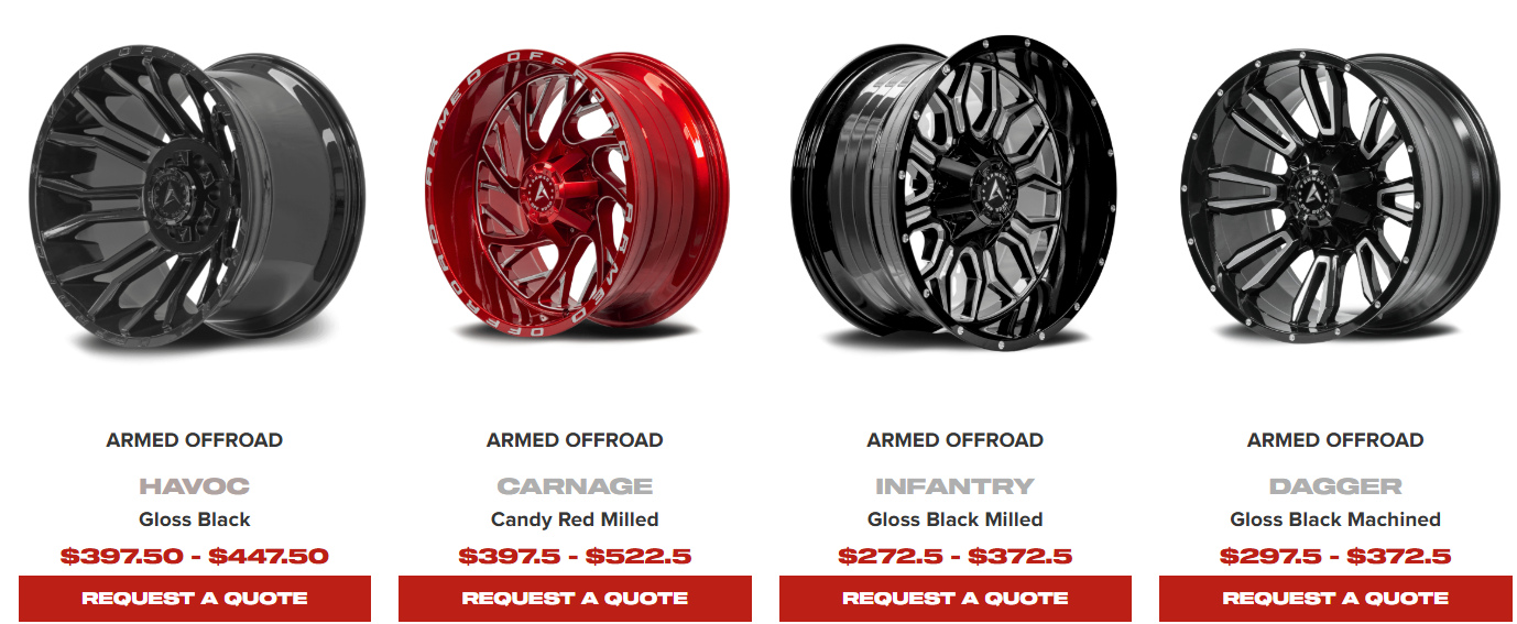 All-terrain off-road wheels and tires built for extreme Canadian landscapes