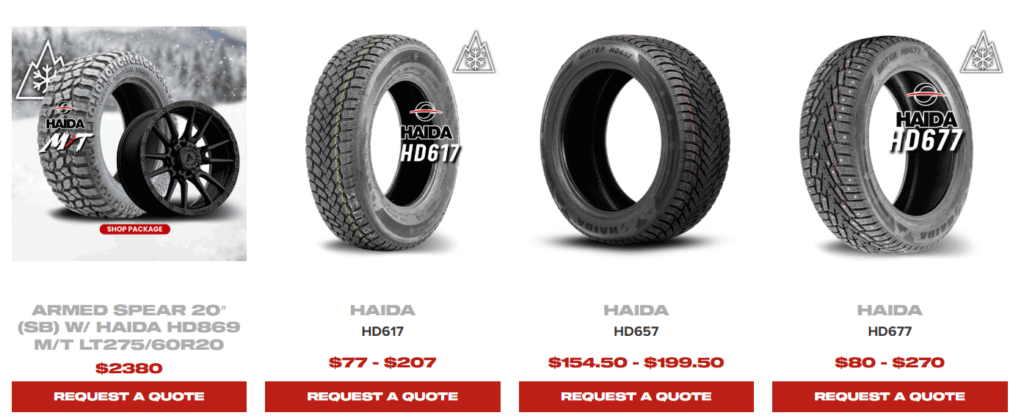 Comparison of Popular Tire Brands – Bearway, Haida, iLink, and Suretrack in Canada