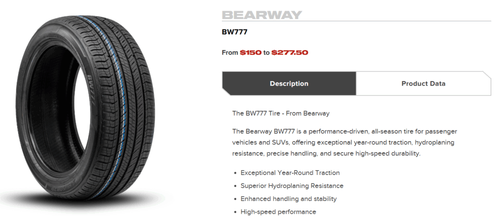 Compare Top Tire Brands – Bearway, Haida, iLink & Suretrack for Canada