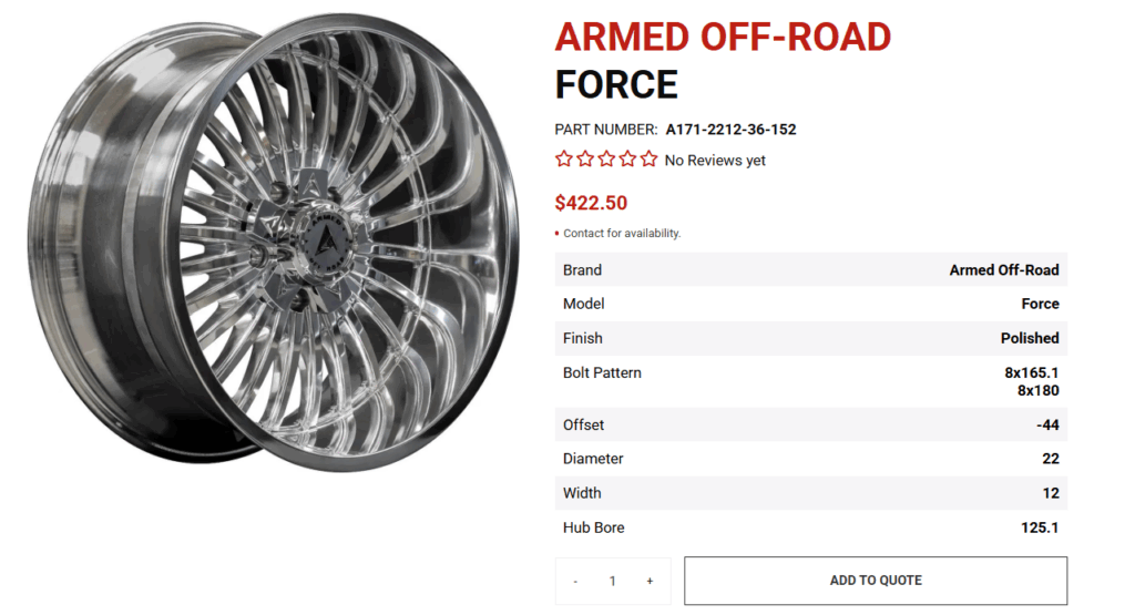 Armed Off-Road Wheels – Canadian Drivers’ Choice for Strength and Style