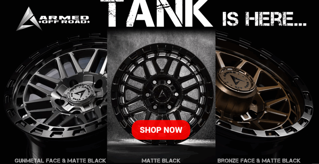Armed TANK Wheels – Built for Off-Road Durability, Confidence & Presence