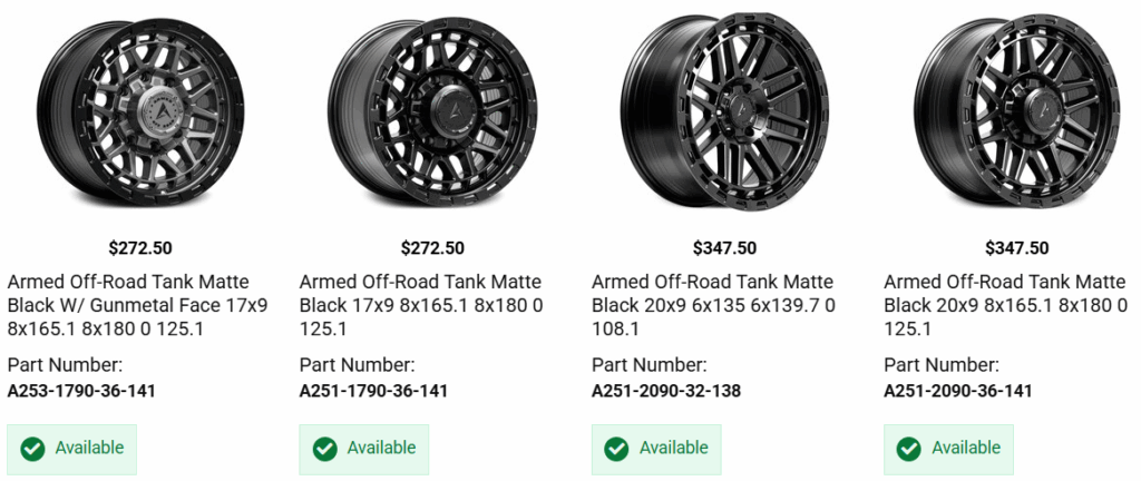 Armed TANK Wheels – Off-Road Durability with Unmatched Confidence