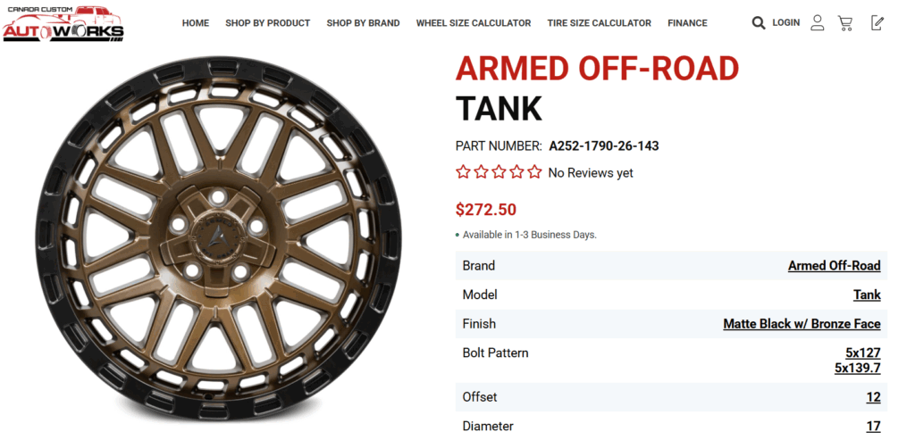 Armed TANK Wheels – Rugged Off-Road Strength with Powerful Presence