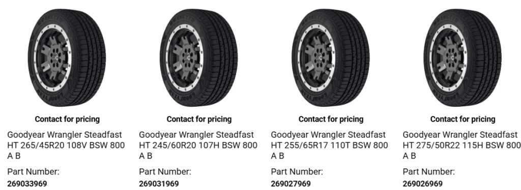 Goodyear truck tire tread showing real-world wear and traction