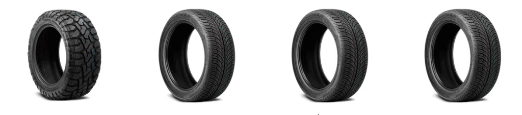 All-season tires installed after winter for spring driving