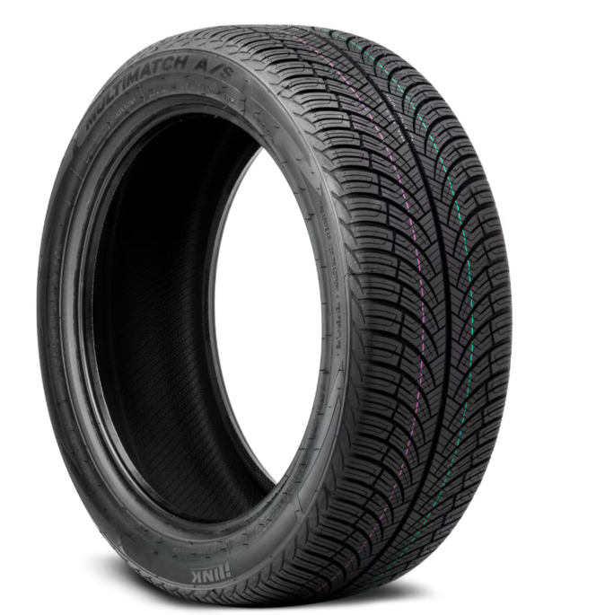 Winter tire vs all-season tire tread comparison