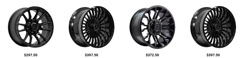 Pickup truck wheel well showing tire rubbing against fender after upgrading to larger wheels and tires.