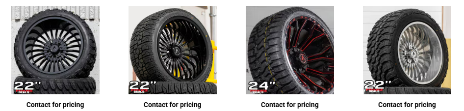 Close-up of wheel well showing oversized tire rubbing during steering.