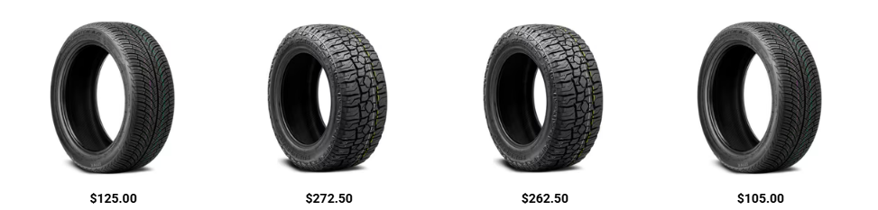 Pickup truck with large off-road tires showing wheel well clearance when running 33-inch or 35-inch tires without a suspension lift