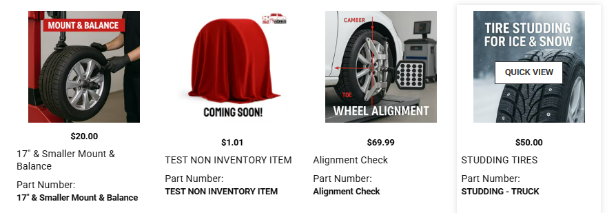 Close-up of car on alignment rack showing wheel alignment process after tire change.