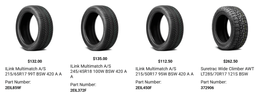 Close-up of truck wheel well showing clearance issues with 35-inch tires on stock suspension.