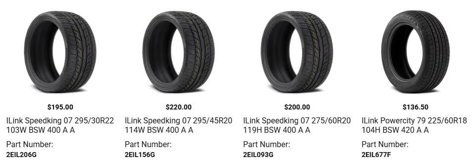 Pickup truck with large tires showing maximum tire size that fits without trimming and proper wheel well clearance.