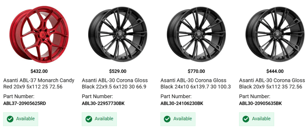 Asanti wheels vs Armed truck wheels side by side comparison showing luxury and aggressive styles