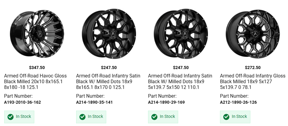 Custom lifted truck with affordable aftermarket wheels tires and suspension upgrades