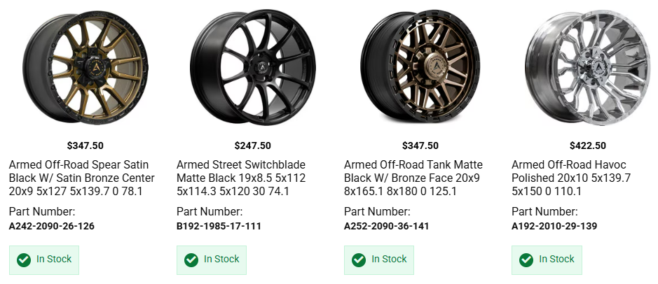 Summer performance tires mounted on truck and SUV for improved highway handling