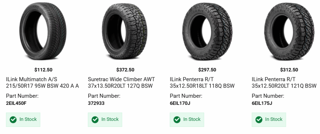 Truck wheel offset and tire clearance comparison for wider tire fitment