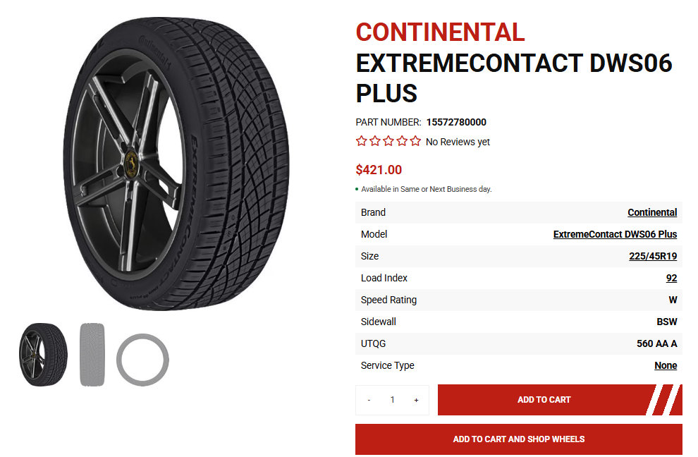 Continental all-season tires installed on SUV driving on Canadian highways