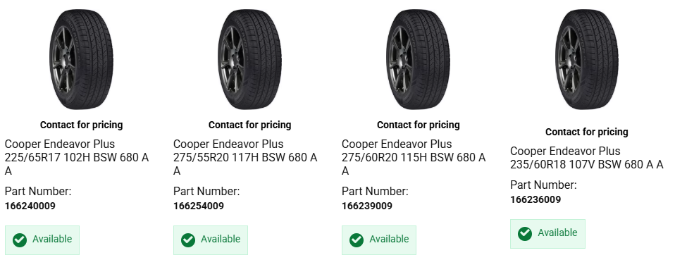 Affordable highway tires for trucks and SUVs driving on Canadian roads