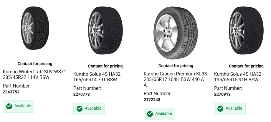 Affordable winter tires installed on SUV for Canadian snow and ice driving